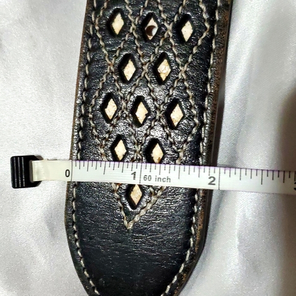 Men's Sz. 36 Leather Belt - Picture 6 of 14